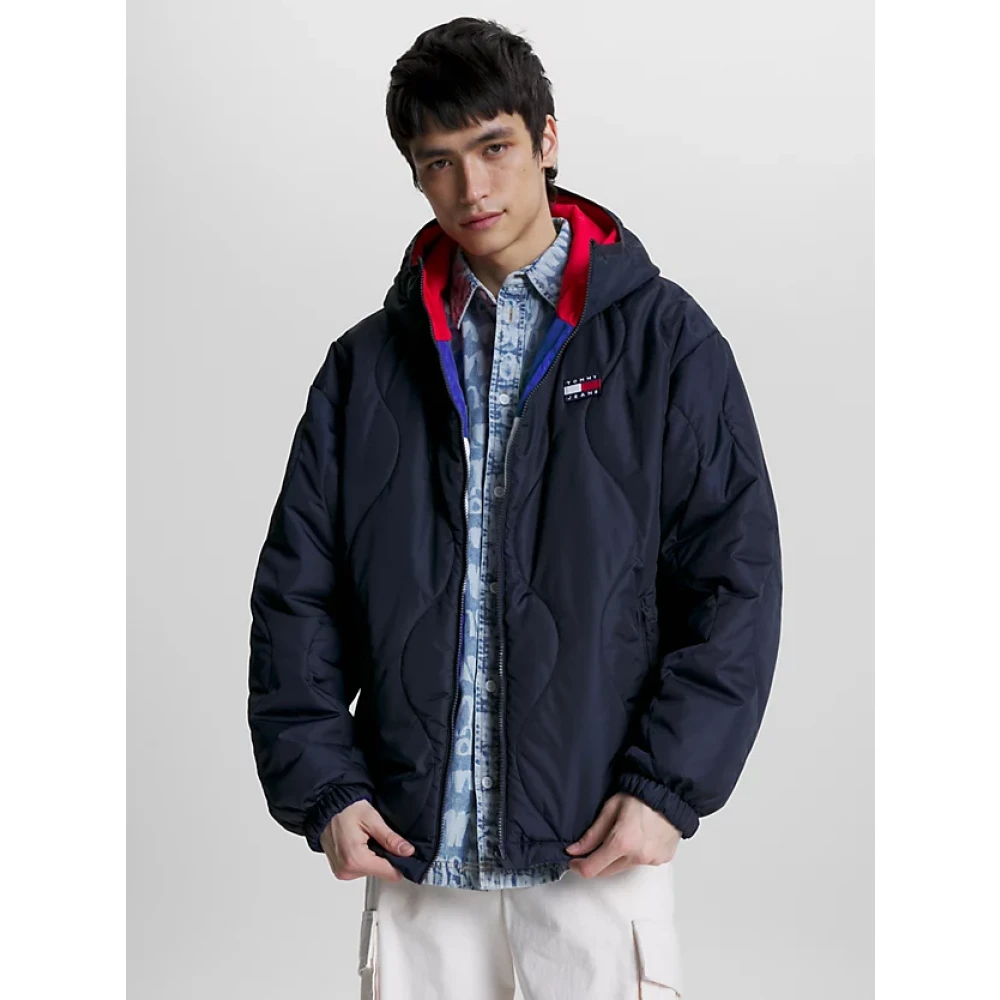 Tommy Hilfiger Heren Tjm Omkeerbare Gewatteerde Jas Tommy Jeans Blue Heren