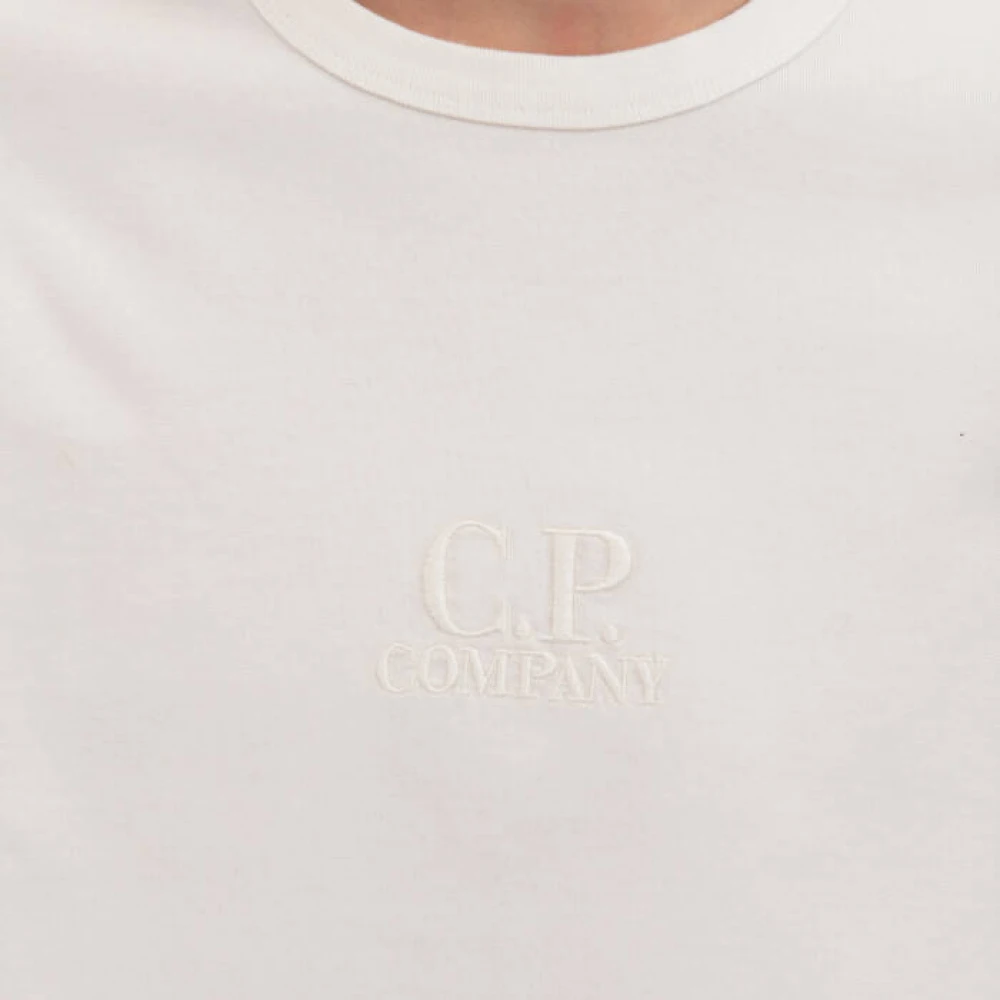 C.P. Company Mercerized Jersey Relaxte Fit T-shirt White Heren