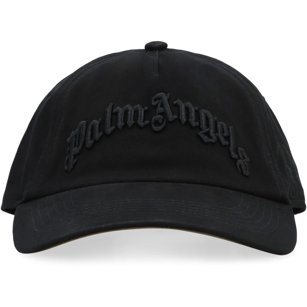 Palm Angels Katoenen Baseballpet met Logo Black Heren