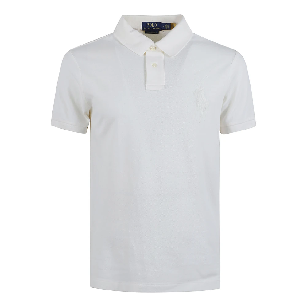 Ralph Lauren Polo Shirt White, Herr