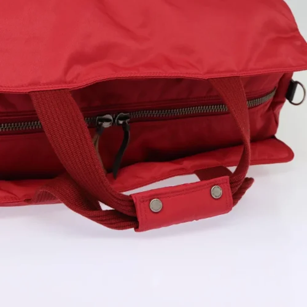 Burberry Vintage Pre-owned Nylon travel-bags Red Dames