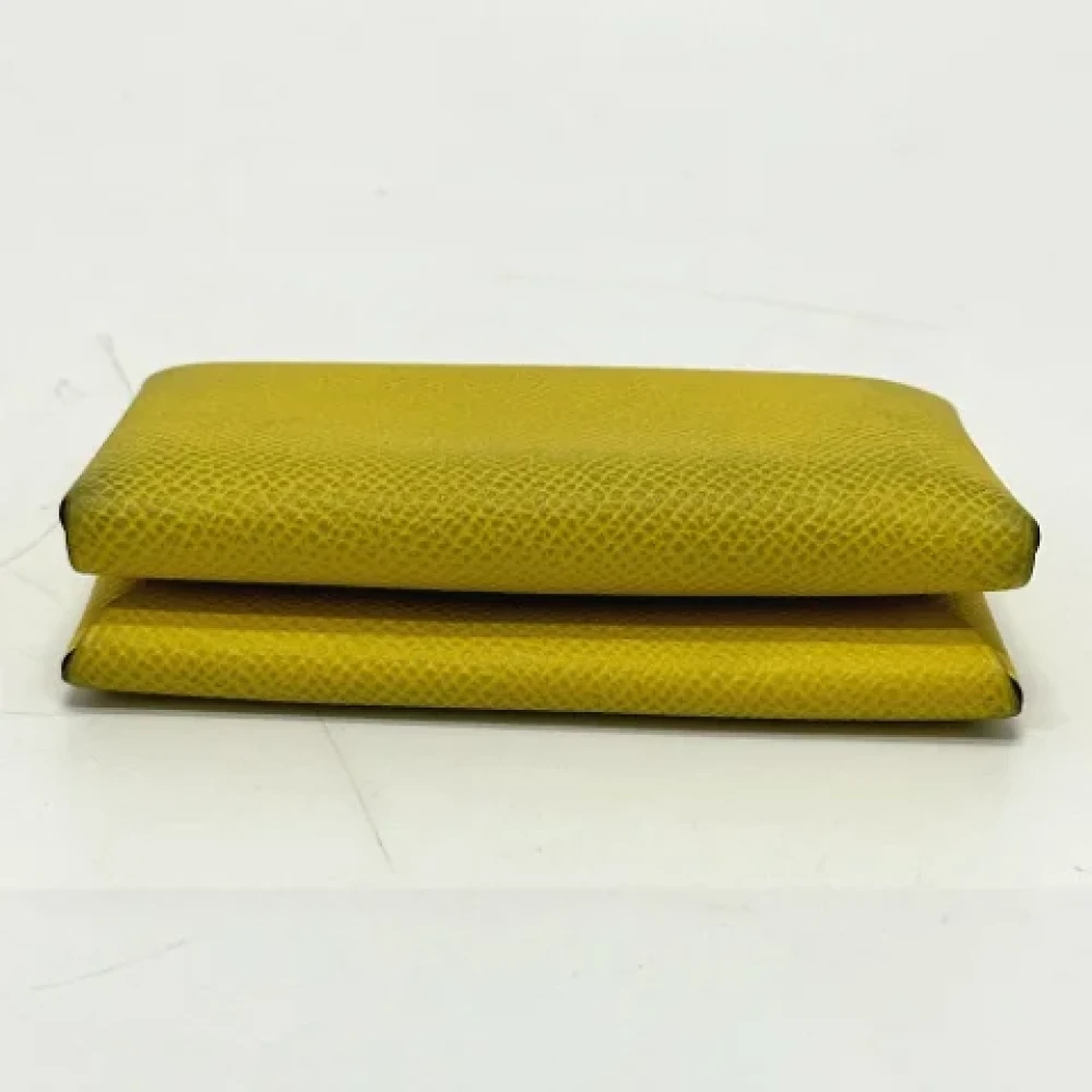 Hermès Vintage Pre-owned Leather home-office Yellow Dames