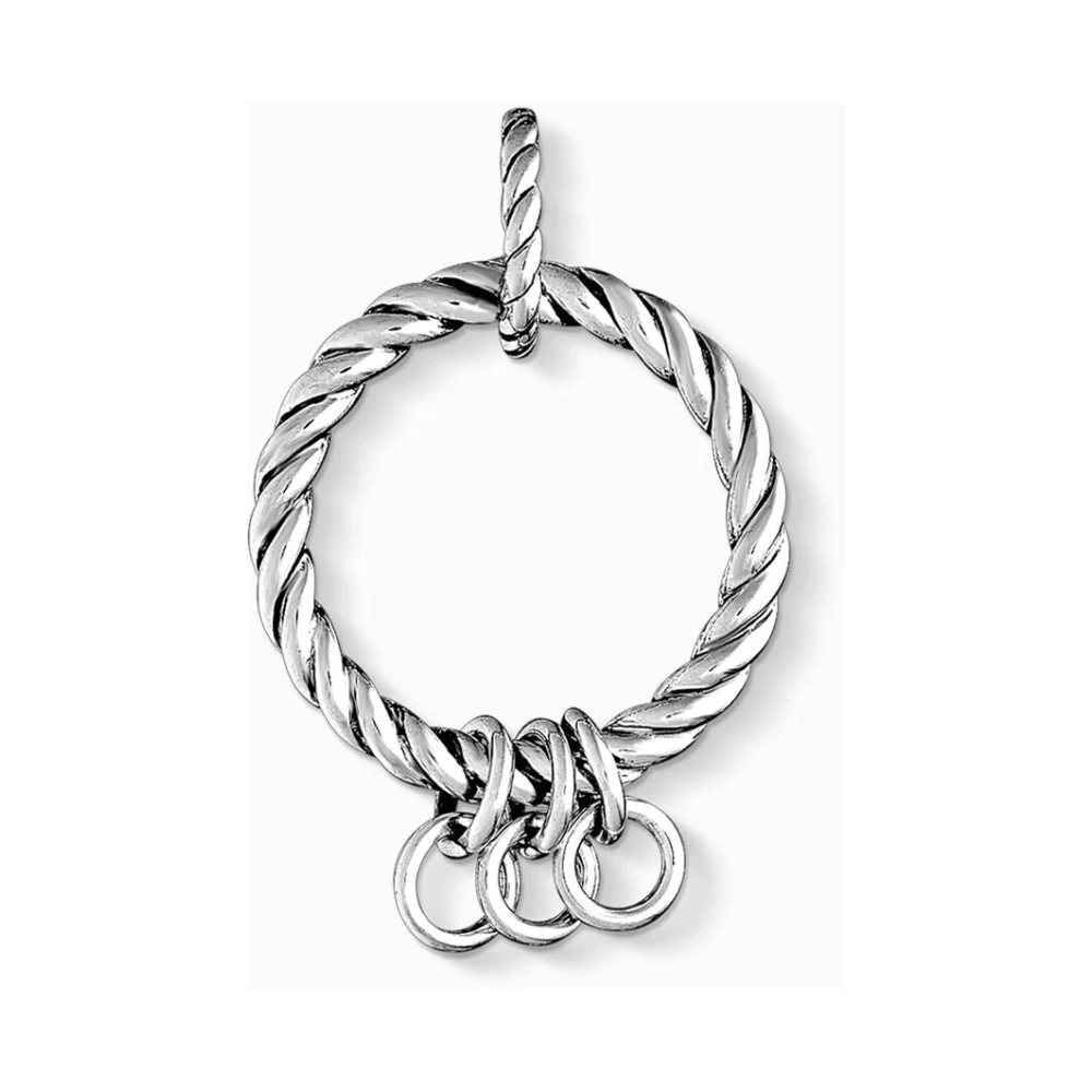 Thomas Sabo Berlocker Bärare Sterling Silver Svart Gray, Dam