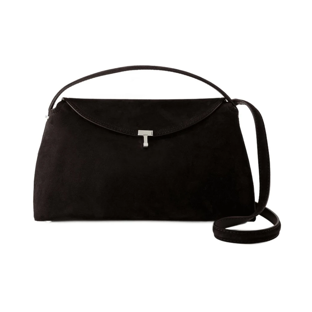 Totême Women's Brown T-Lock Top Handle Bag - Handbags - One Size - Bags