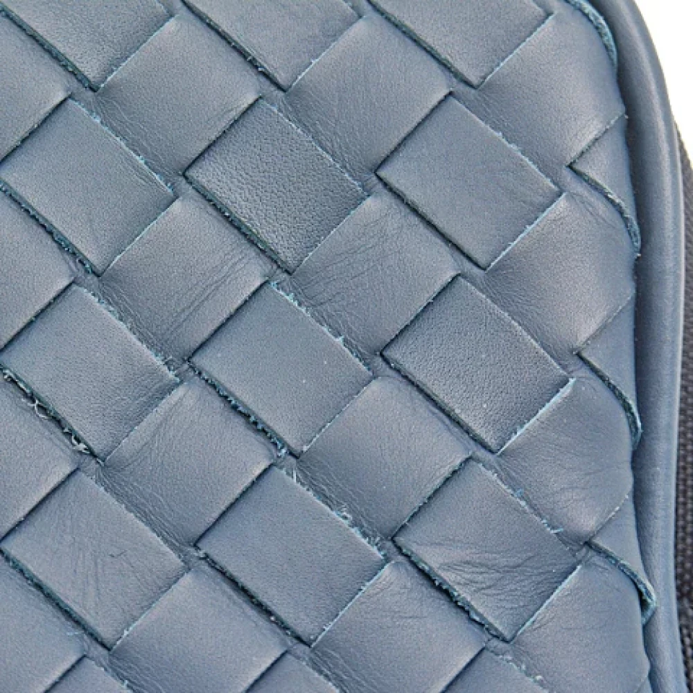 Bottega Veneta Vintage Pre-owned Leather pouches Blue Dames