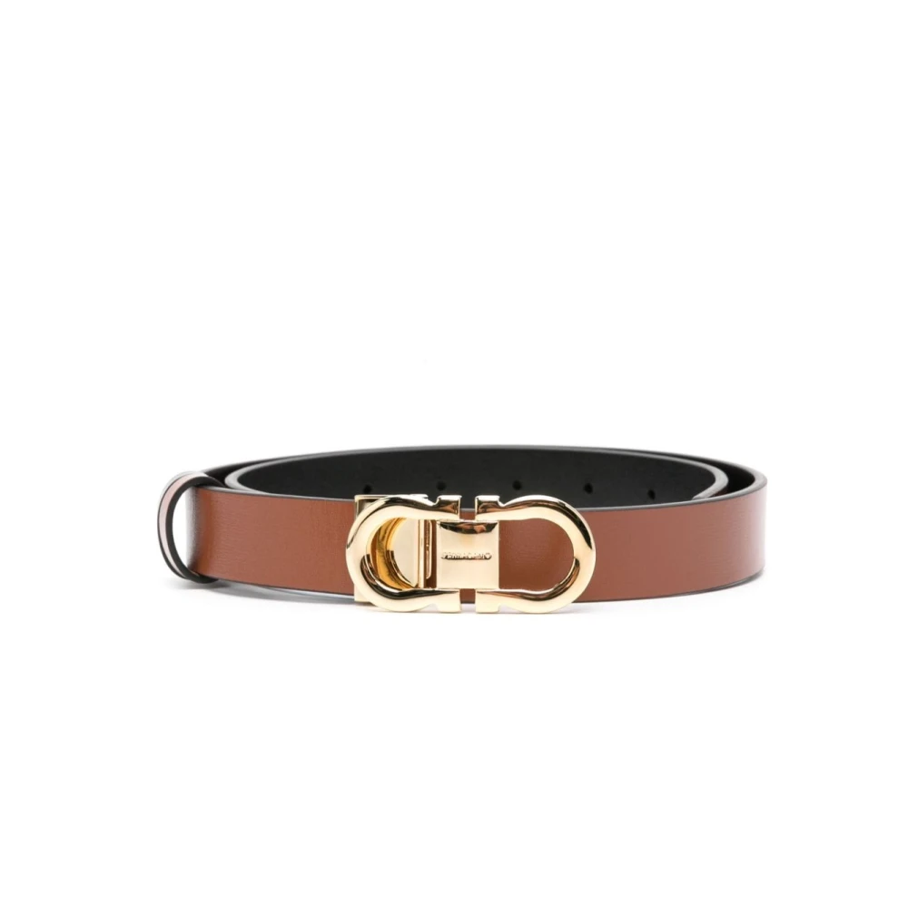 Salvatore Ferragamo Trendy Womens Belt Assortment Brown Dames