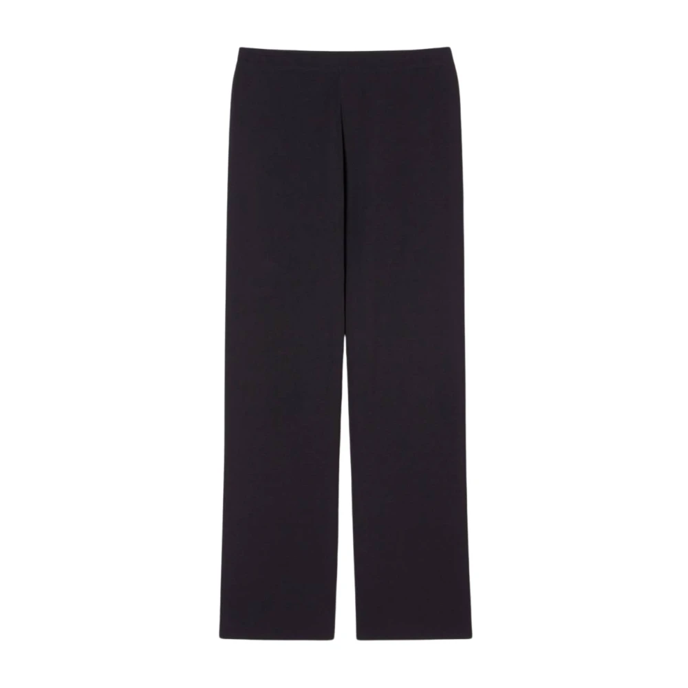 Marina Rinaldi Elegante Blauwe Viscose Blend Broek Blue Dames