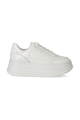 sneaker-compensee-en-cuir-blanc