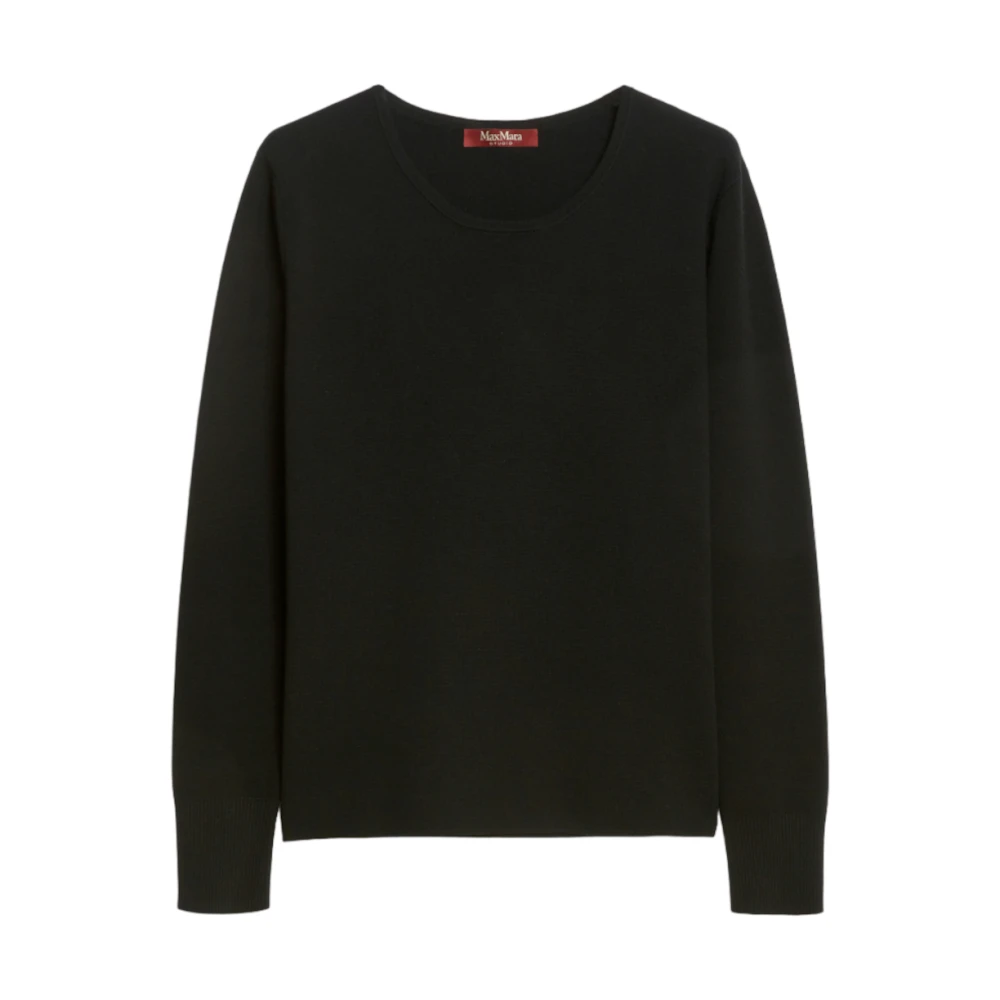Max Mara Studio Zwarte Pokertrui voor Vrouwen Black Dames