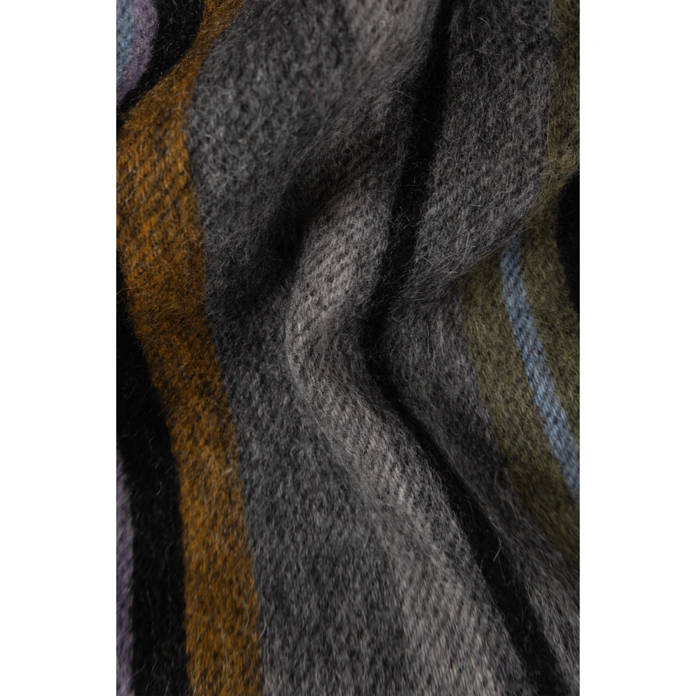 Paul Smith Wollen sjaal met franjes Multicolor Heren