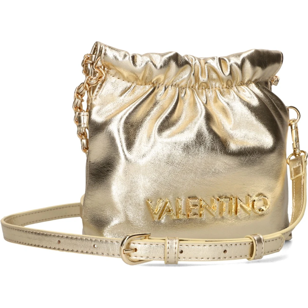 Valentino by Mario Valentino Gouden Bucket Tas voor Vrouwen Yellow Dames