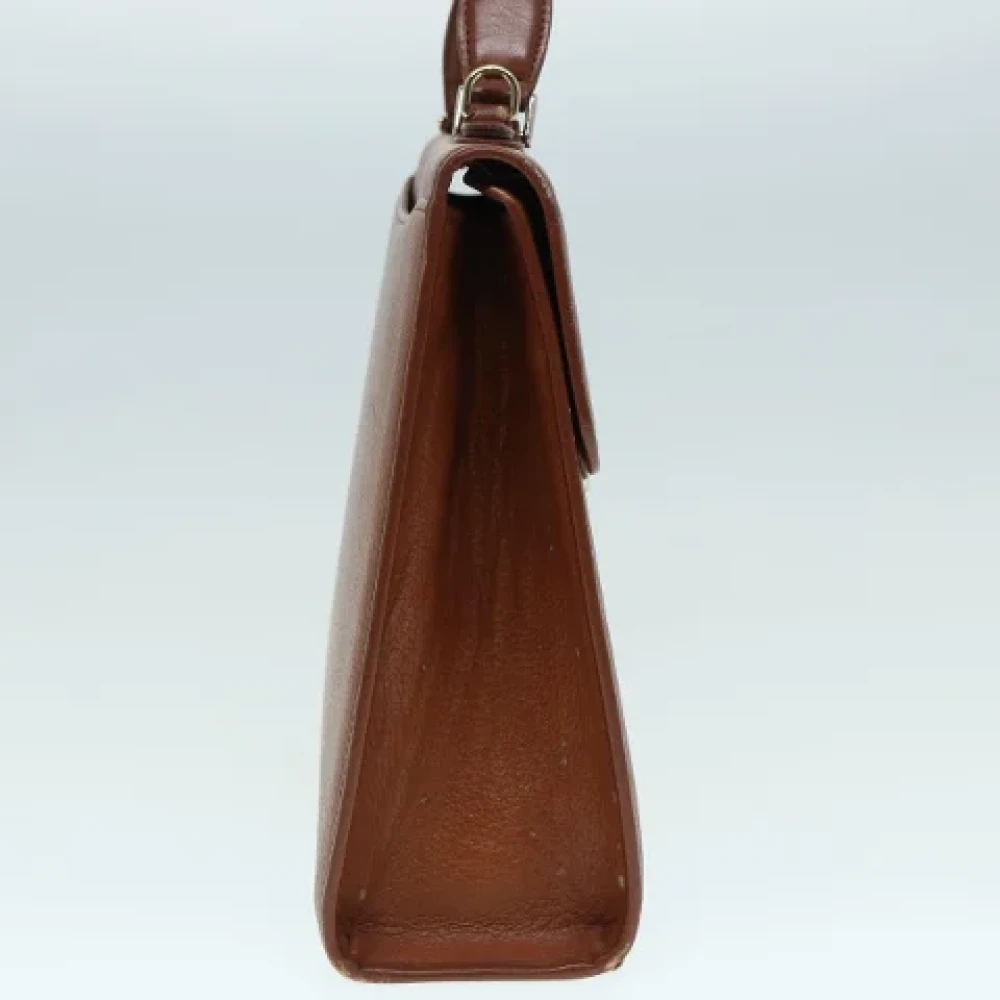 Burberry Vintage Pre-owned Leather handbags Brown Dames