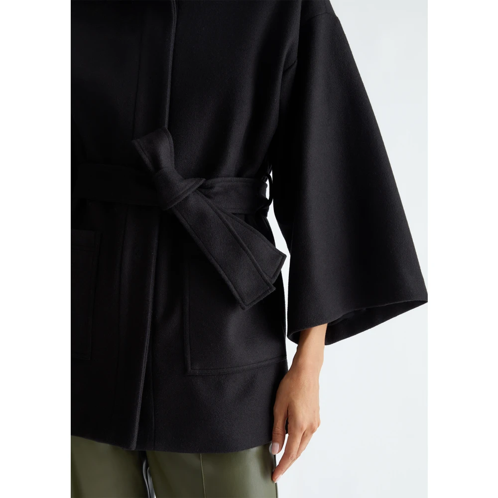 Liu Jo Korte wollen jas Black Dames