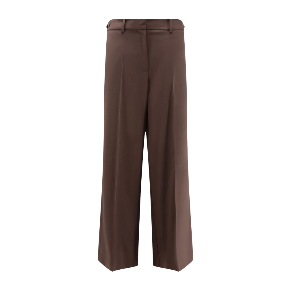 Alysi Donna Marrone - Pantaloni A Gamba Larga - Trousers - M