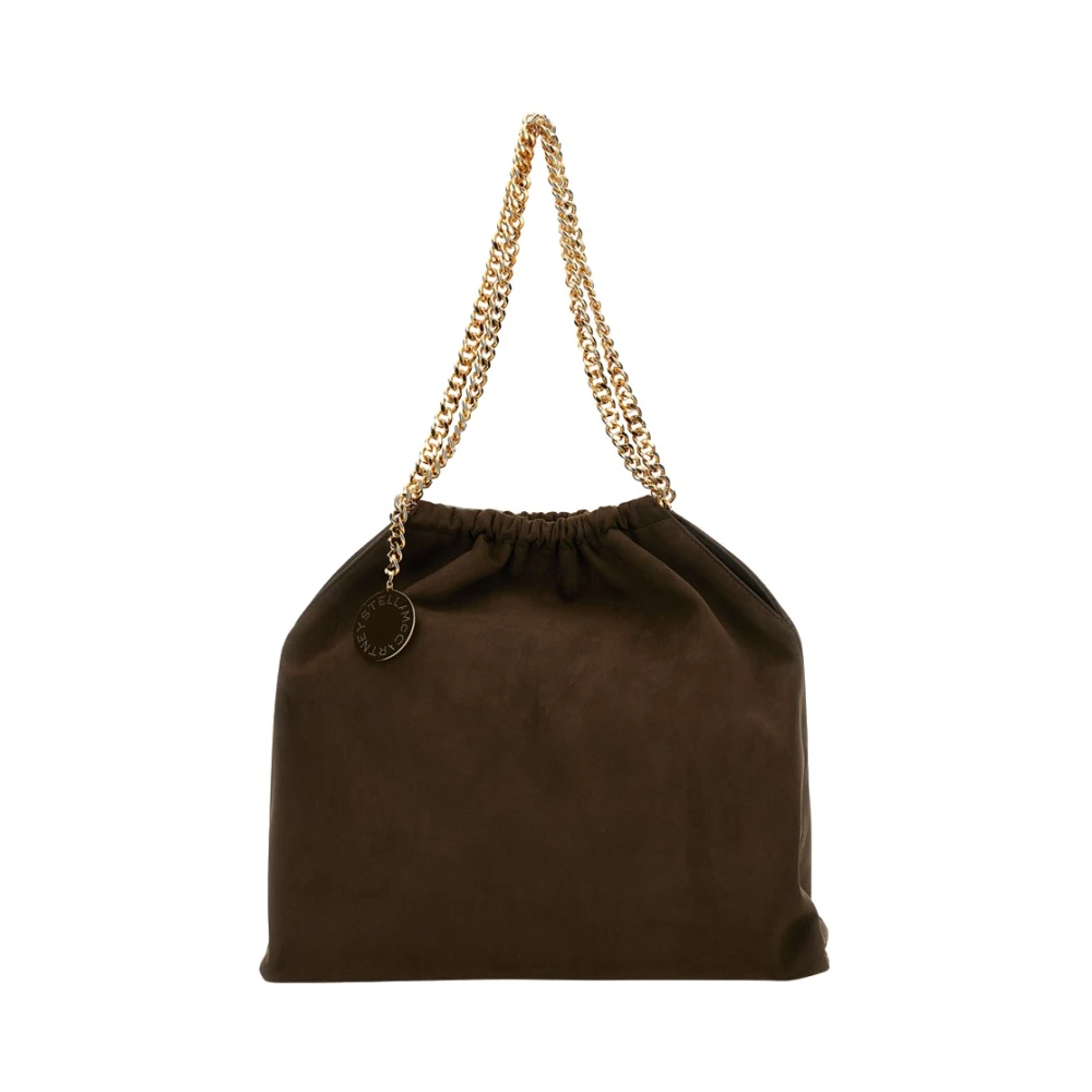 Stella Mccartney Brun Falabella Drawstring Axelremsväska