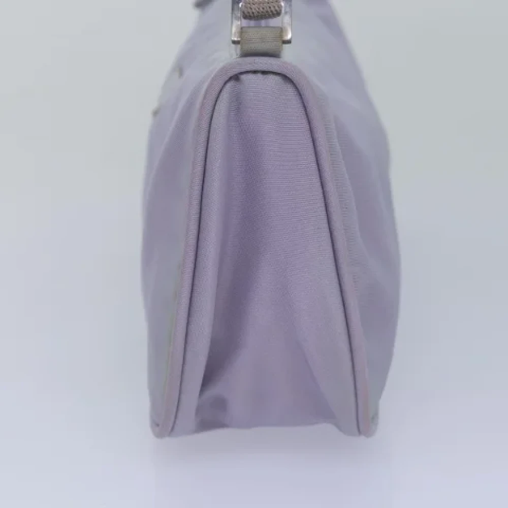 Prada Vintage Pre-owned Nylon pouches Purple Dames