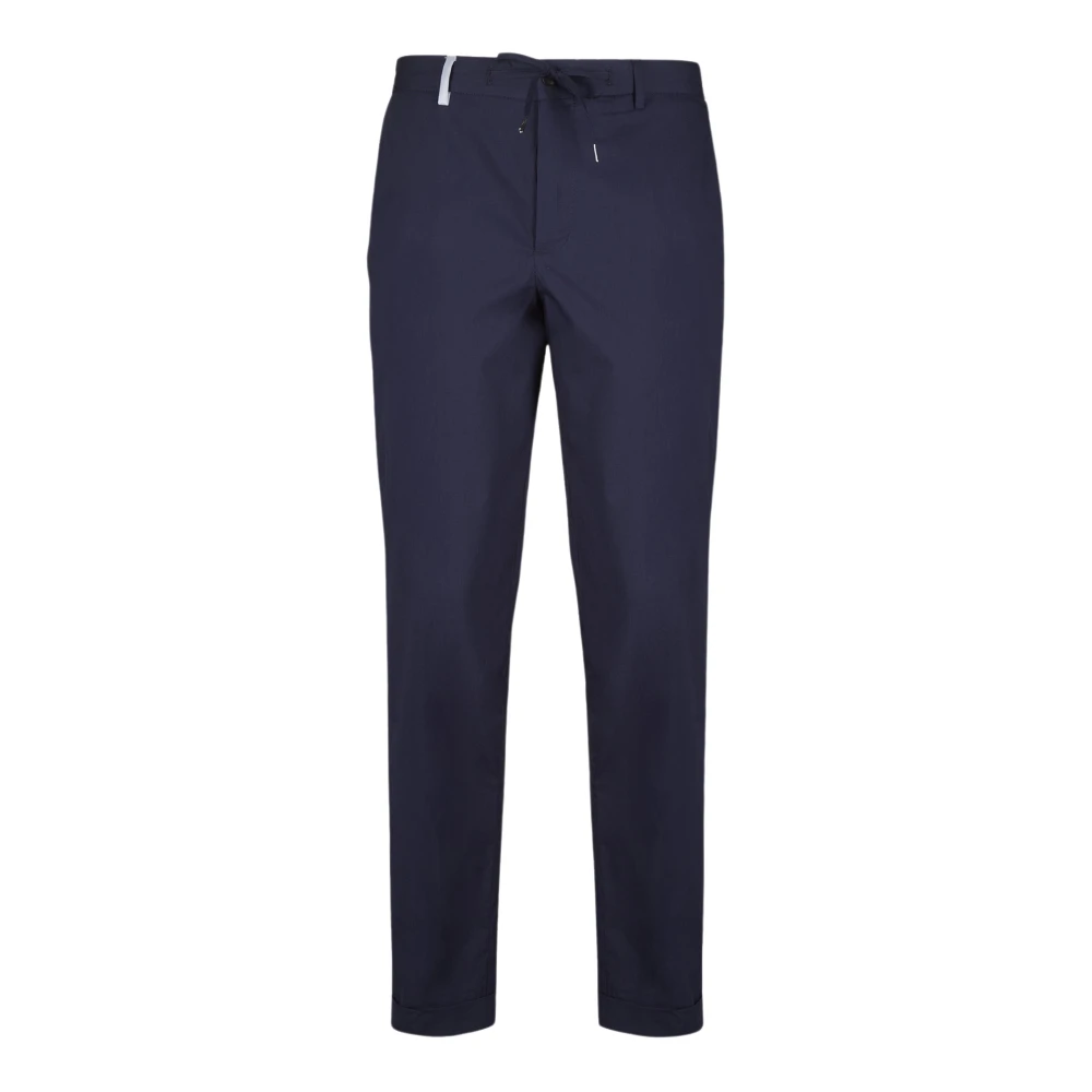 Premiata Slim-Fit Trousers, Male, 2XL, Technical Fabric Trousers Blue