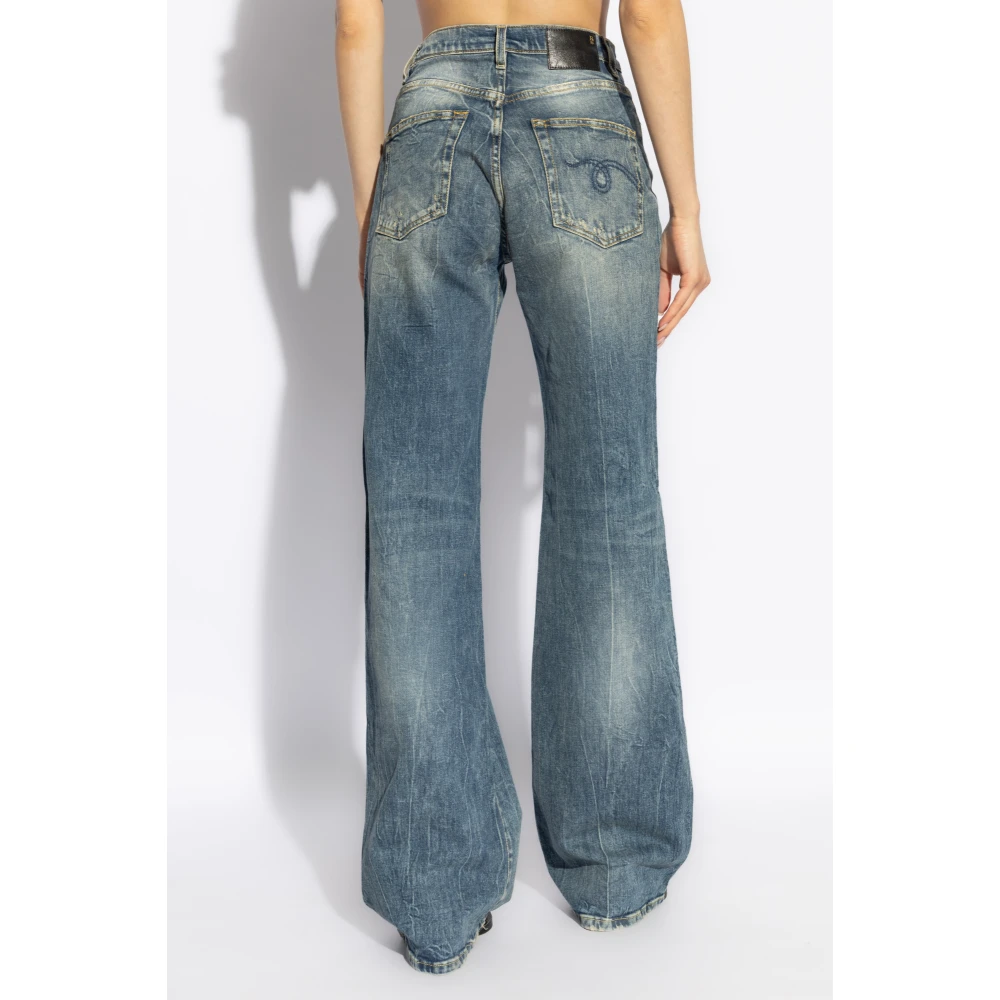 R13 Vintage Effect Jeans Blue Dames
