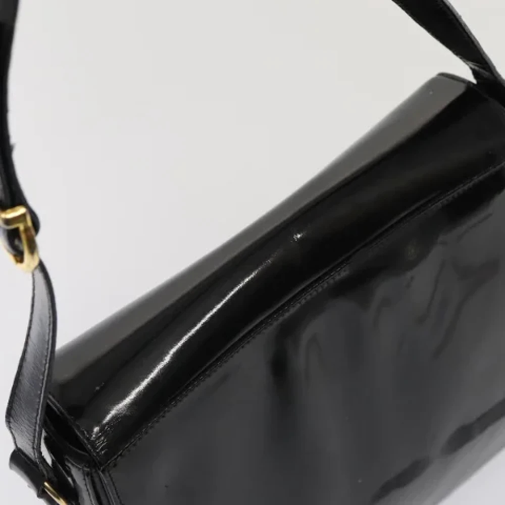 Salvatore Ferragamo Pre-owned Canvas shoulder-bags Black Dames