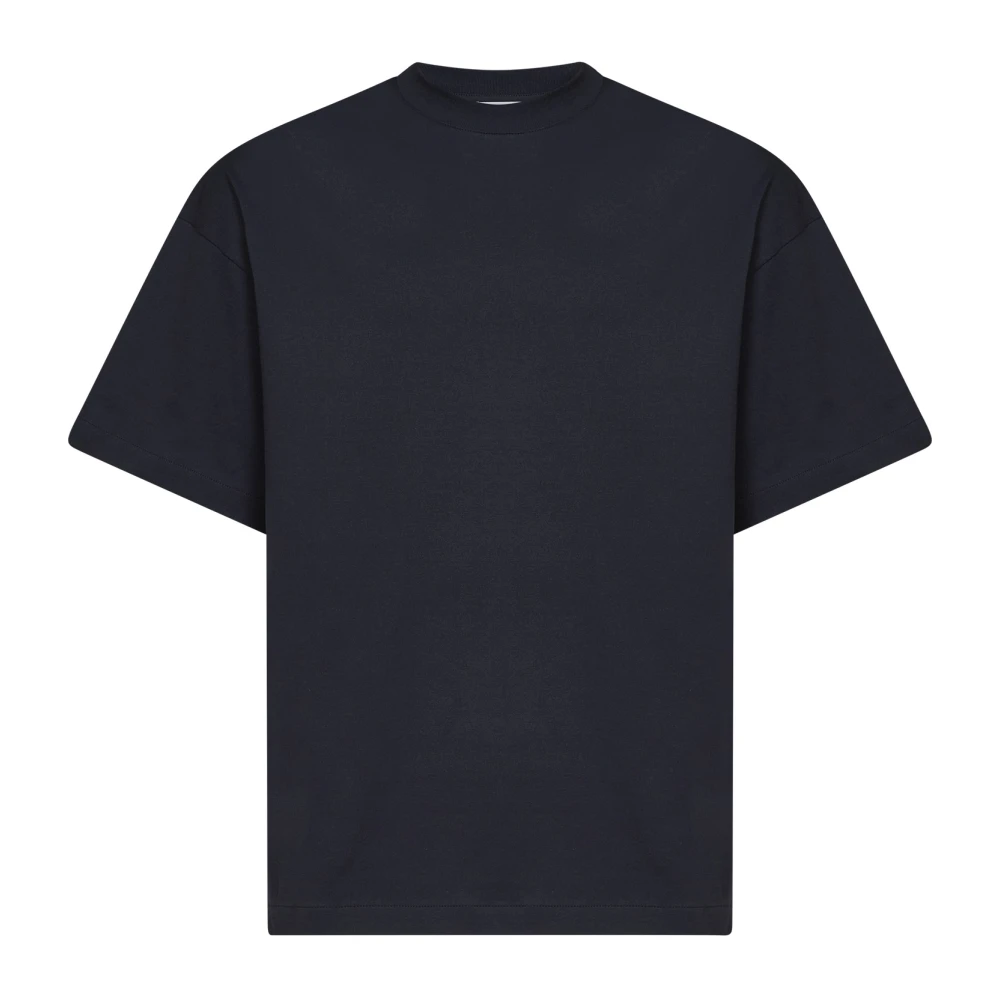 Jil Sander Ribbed Crew Neck T-Shirt - Male - T-Shirts - Black - Xl - Tops