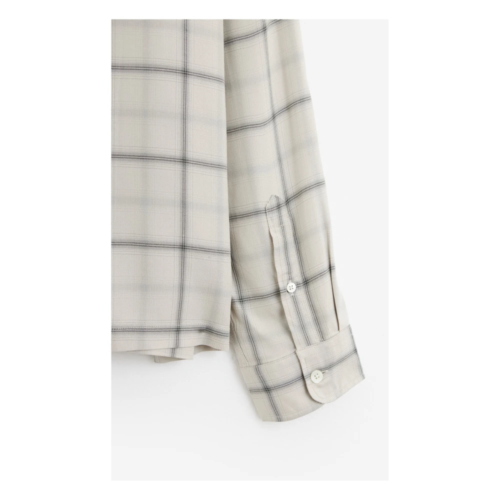 Stüssy Shadow Plaid Rayon Overhemd Beige Heren
