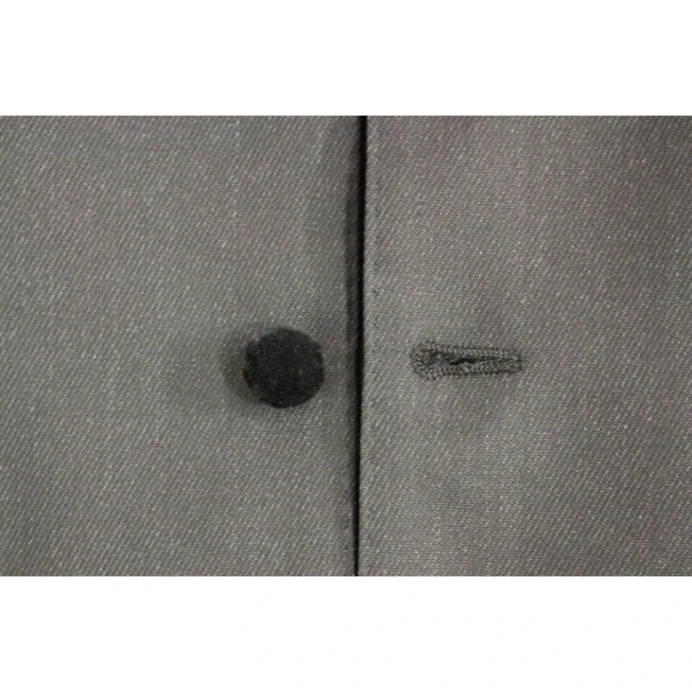 Dolce & Gabbana Grijze wollen vest elegante stijl Gray Heren