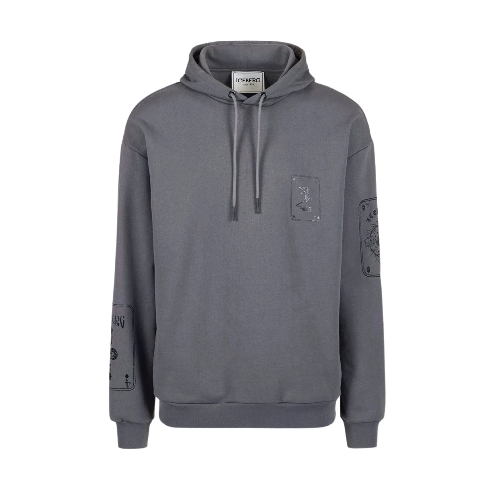Iceberg Grijze hoodie Gray Heren