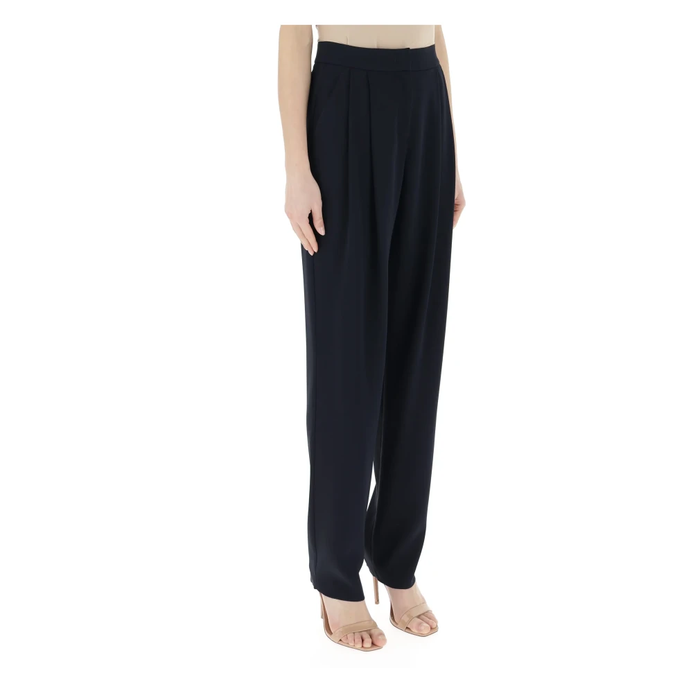 Emporio Armani Blauwe Stijlvolle Broek Blue Dames