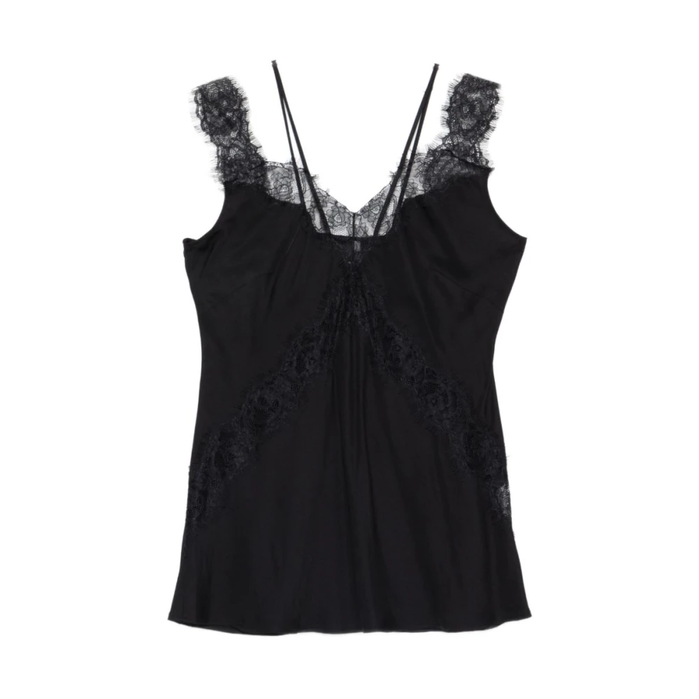 Pinko Women's Black Sleeveless Tops, Xs, Lydia Blouse