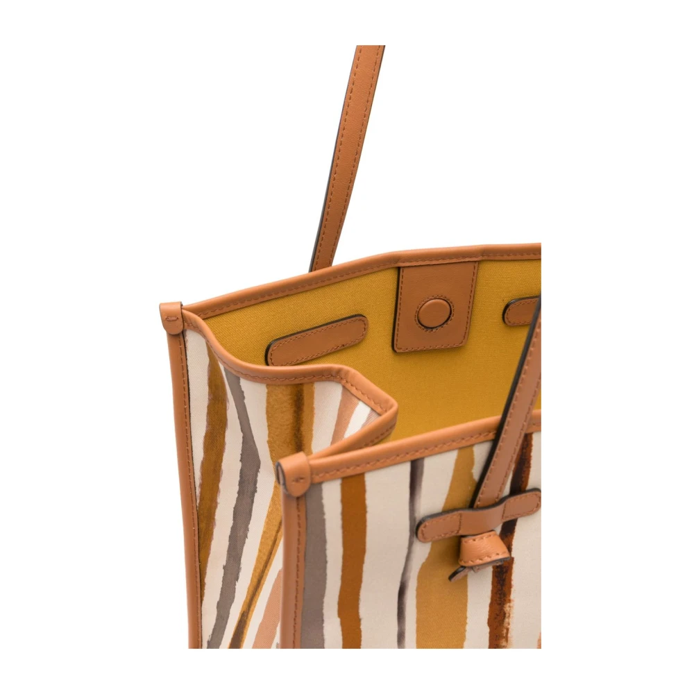 Gianni Chiarini Beige Tote Tas met Afneembare Pouch Multicolor Dames