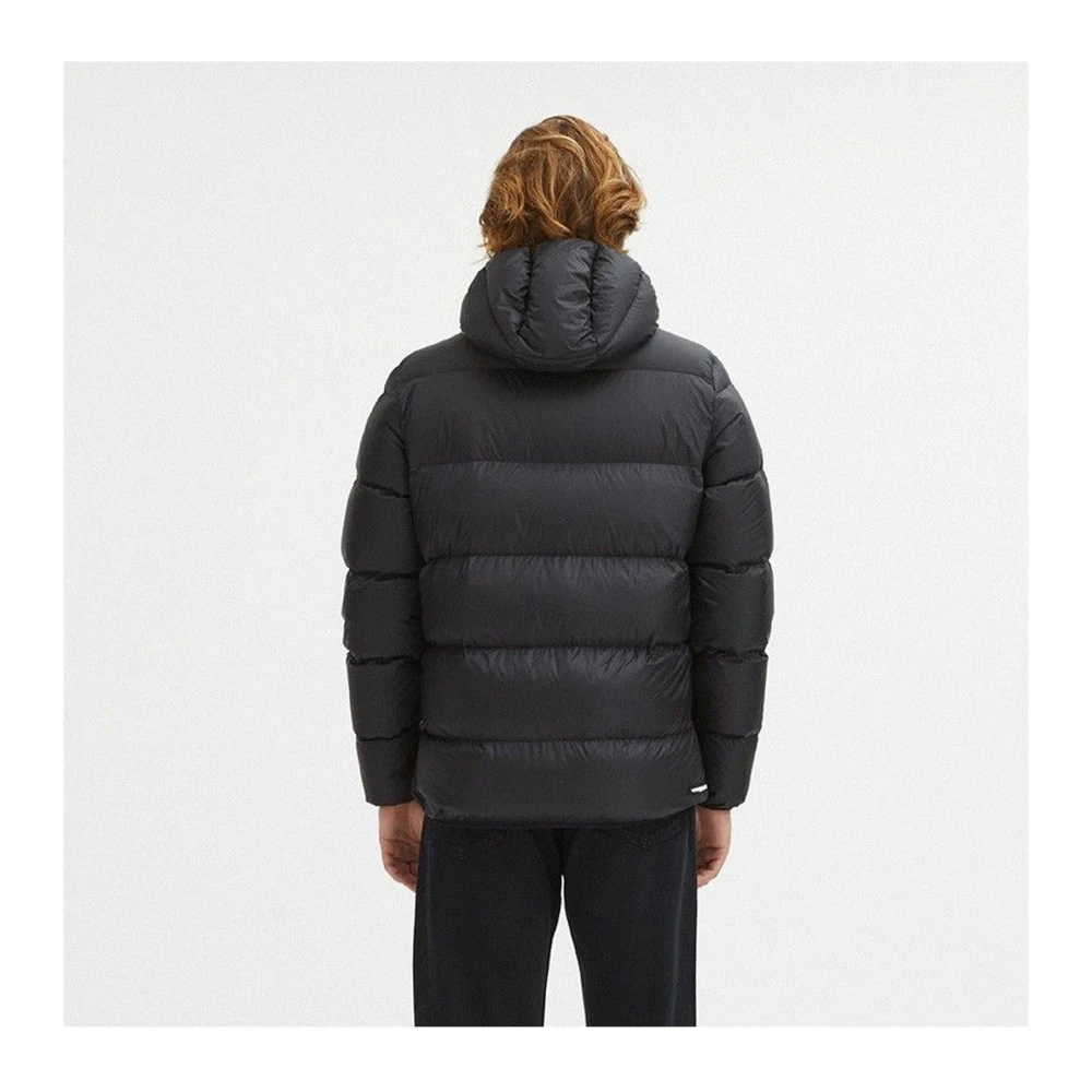 Centogrammi Zwarte Hooded Jas Black Heren