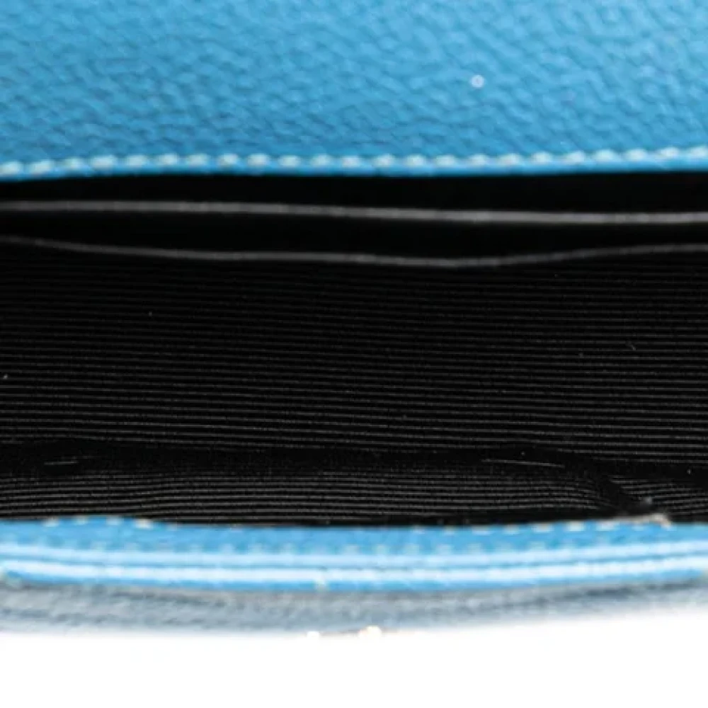 Saint Laurent Vintage Pre-owned Leather shoulder-bags Blue Dames