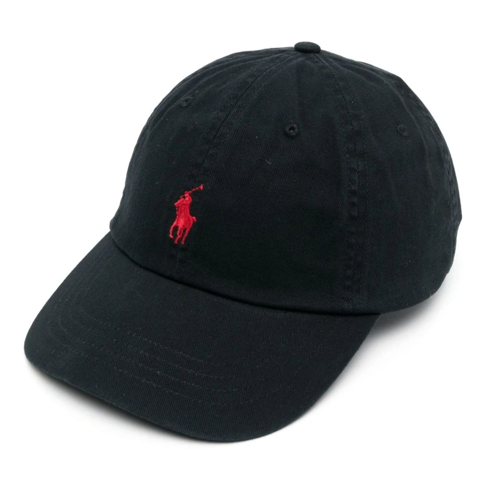 Ralph Lauren Geborduurde Baseball Cap Black Unisex