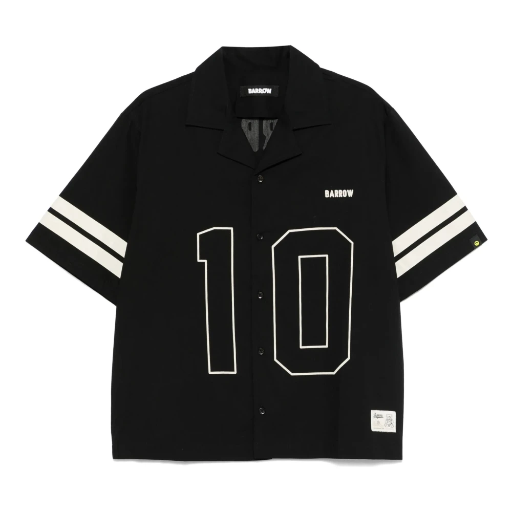 Barrow Poplin Overhemd Black Heren