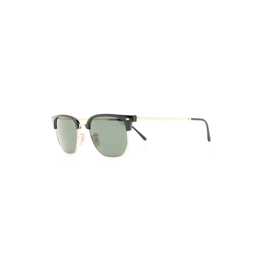 Ray - Ban Unisex Black/Green Rb4416 New Clubmaster 601/31 Sunglasses Injected Geometric Normal - Image 3