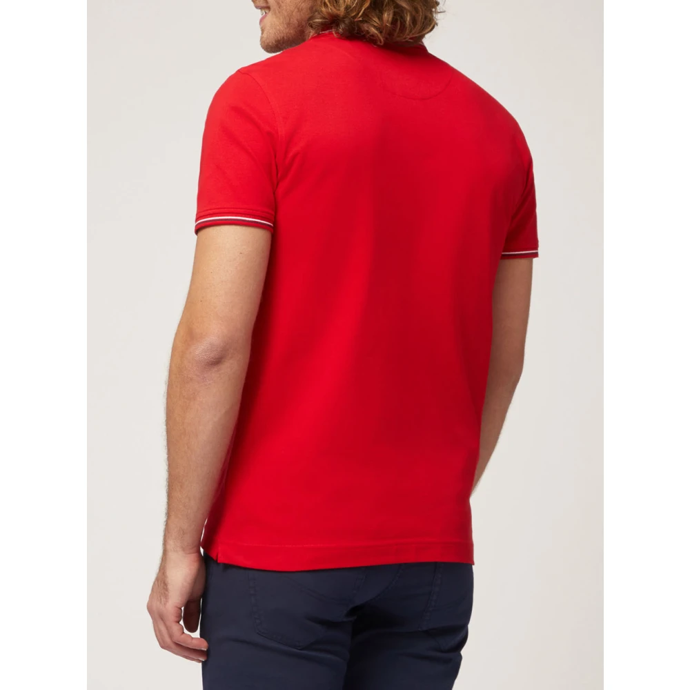 Harmont & Blaine Rode Katoenen Poloshirt voor Mannen Red Heren