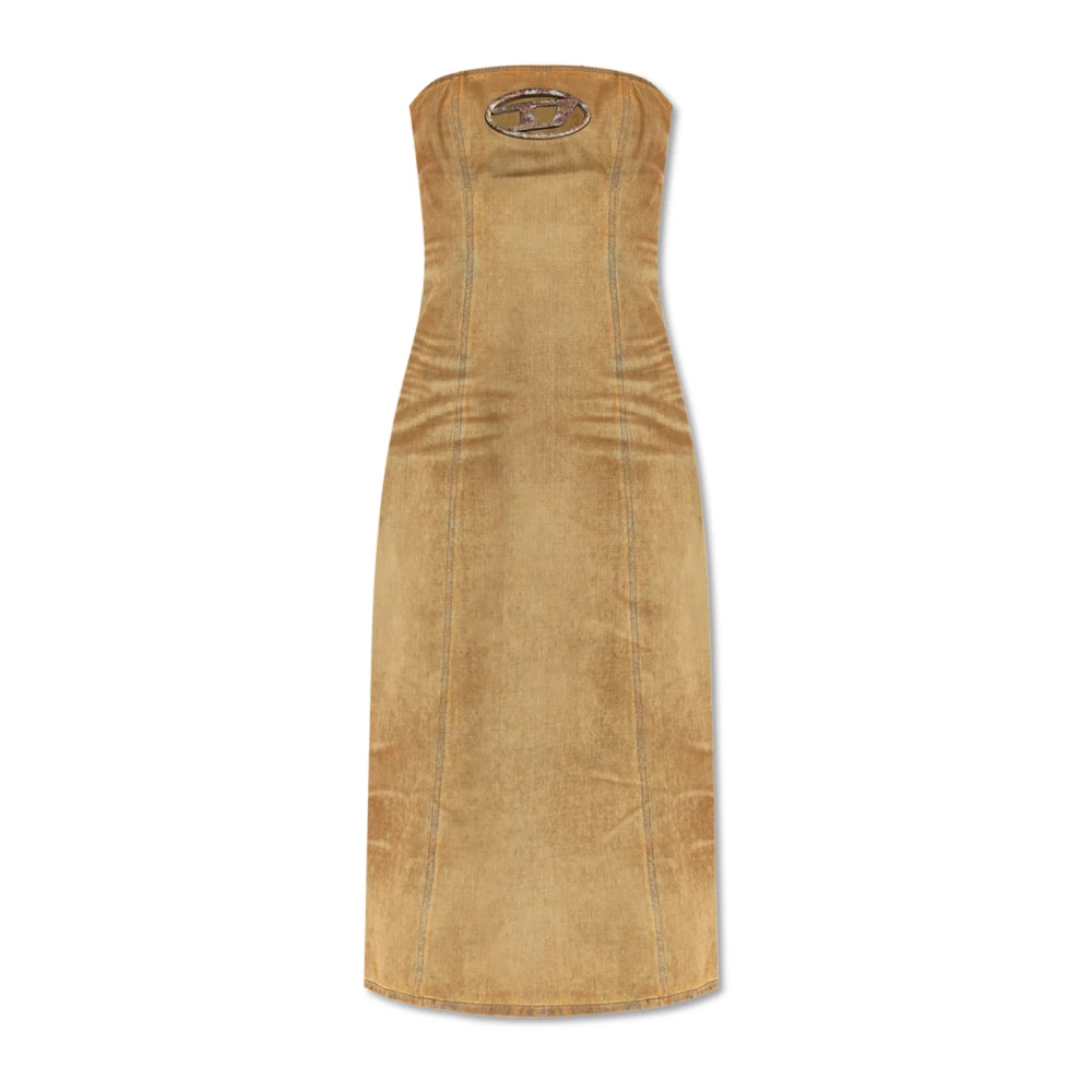 Diesel, Midi Dresses, female, Brown, S, Dress De-Vildress-Fsf A15899