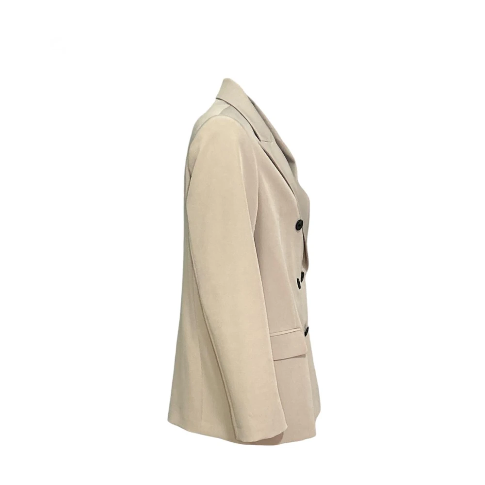 Please Dubbelborst Blazer Polyester Beige Dames