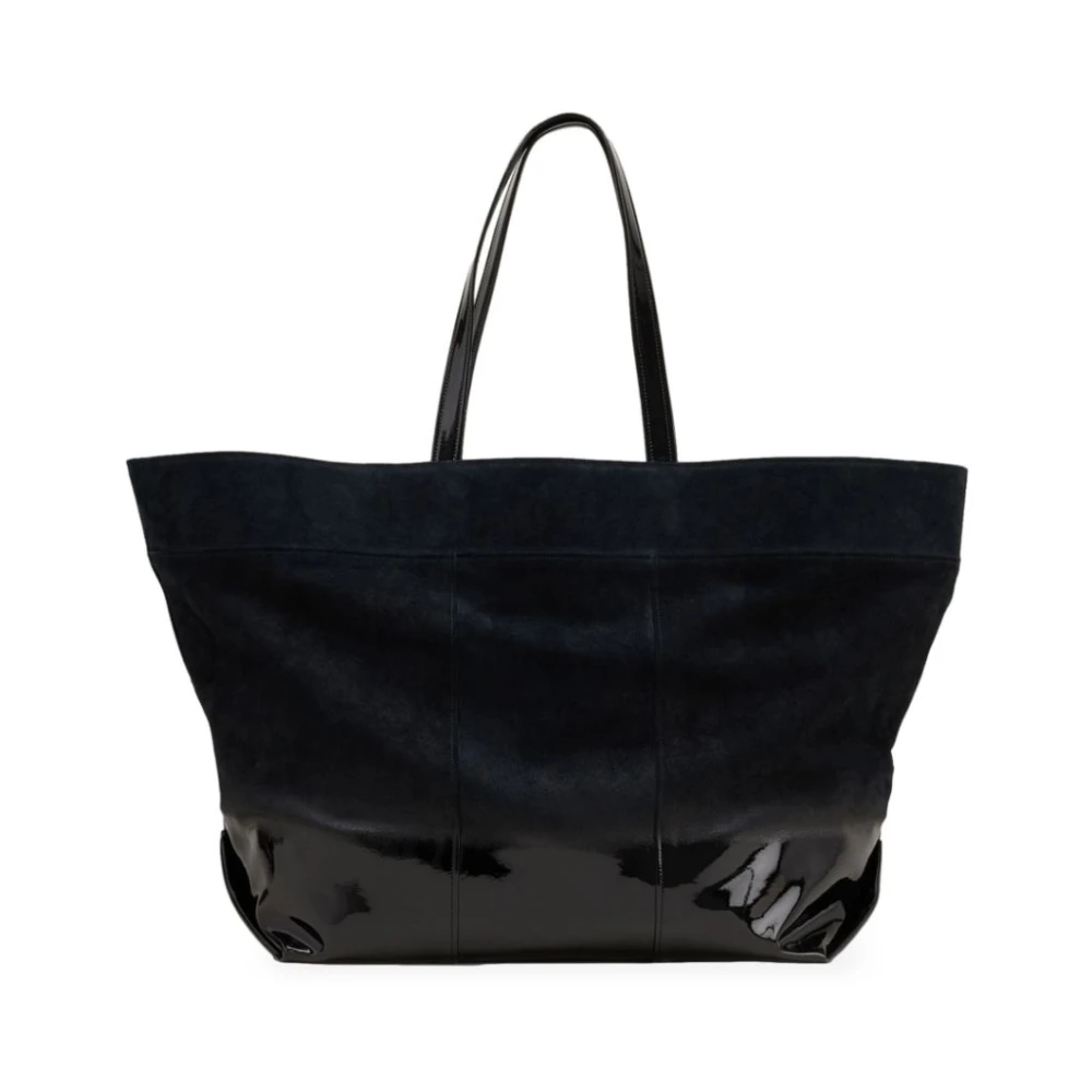 Ami Paris East West Maxi Shopping Bag Black Dames