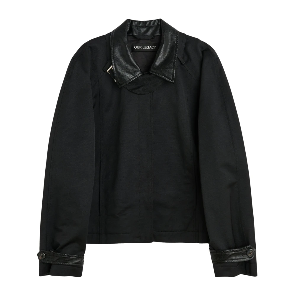 Our Legacy Zwarte Aero Nylon Blouson Jas Black Dames
