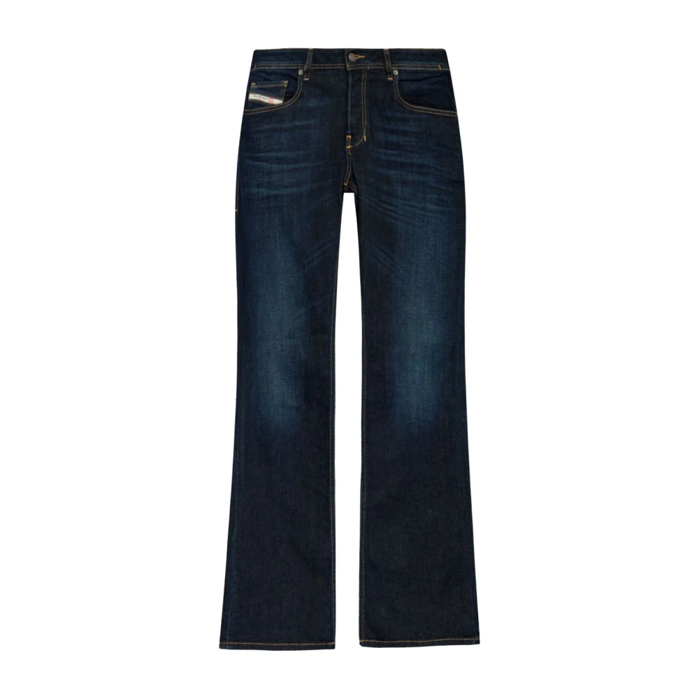 Diesel Bootcut Jeans met medium rise Blue Heren