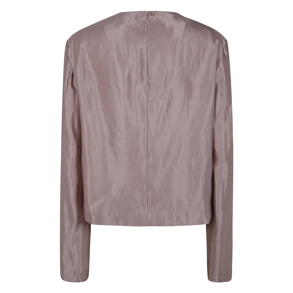 Loulou Studio Ronde Hals Blouse Pink Dames