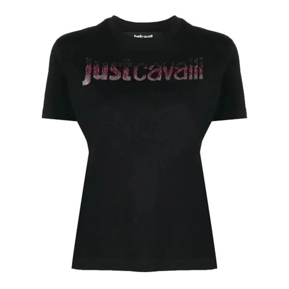 Just Cavalli Svart T-shirt och Polo Kollektion Black, Dam