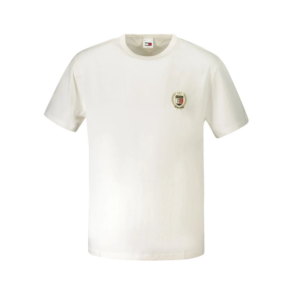 Tommy Hilfiger Wit Katoenen T-Shirt White Heren