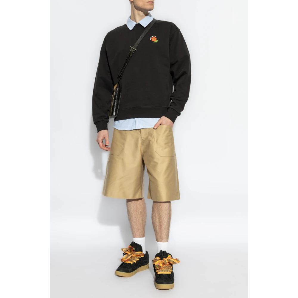 Kenzo Sweatshirt met bedrukt logo Black Heren