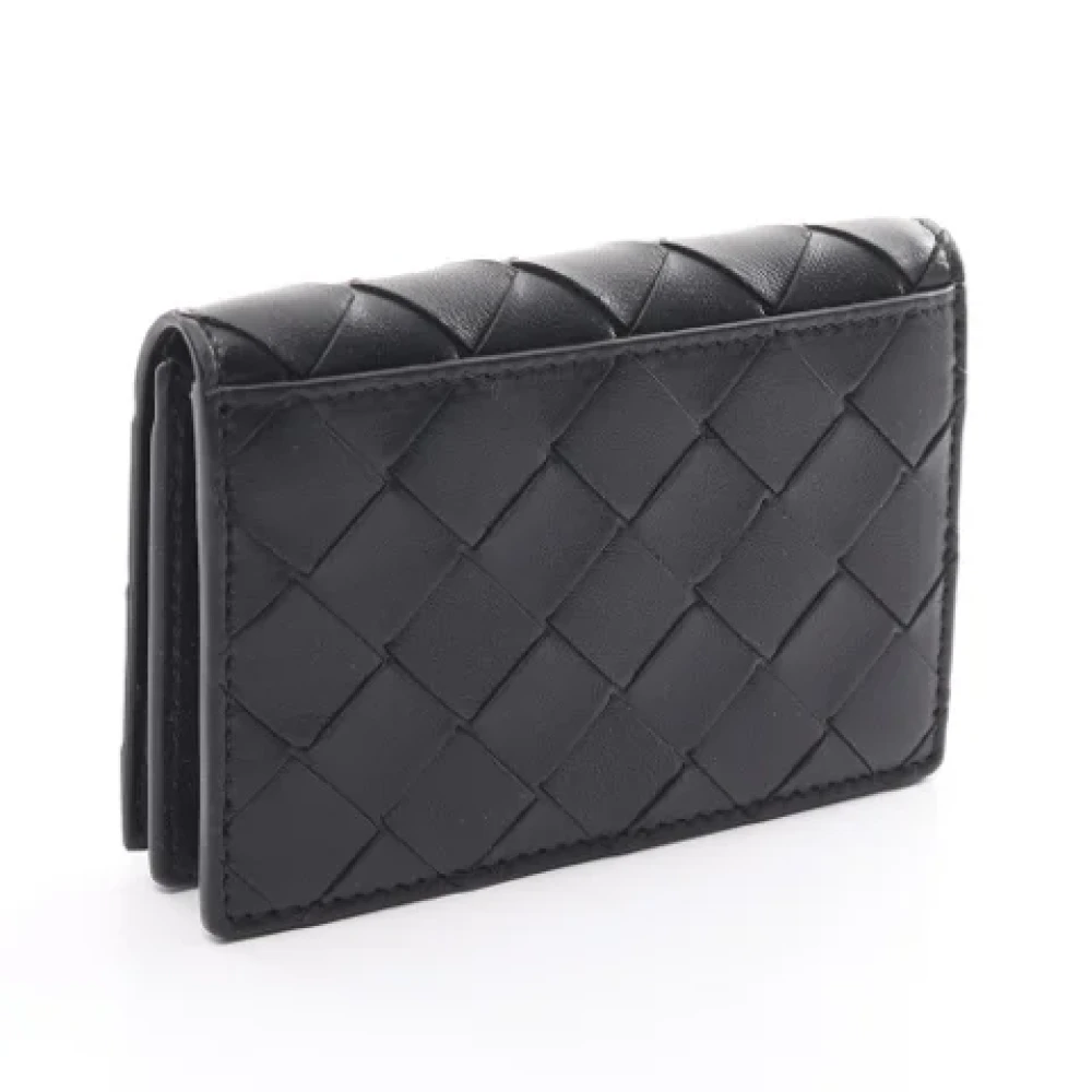 Bottega Veneta Vintage Pre-owned Leather wallets Black Dames