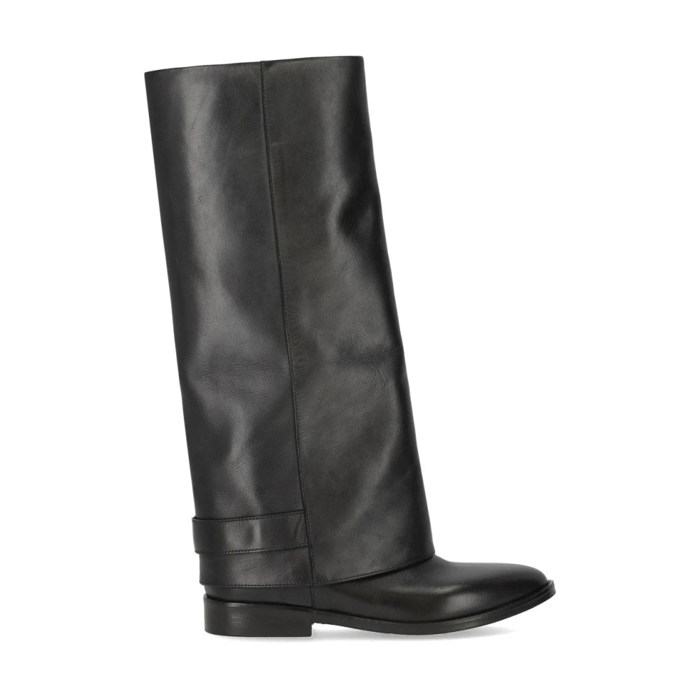 Strategia Femme Noir Chaussures, Taille: 39 Eu Gaiter Boot