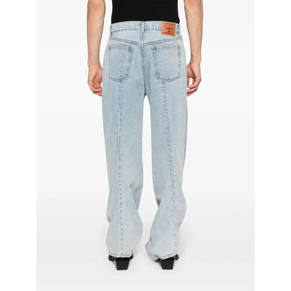 Y Project Indigo Blauwe Banaan Jeans Blue Dames