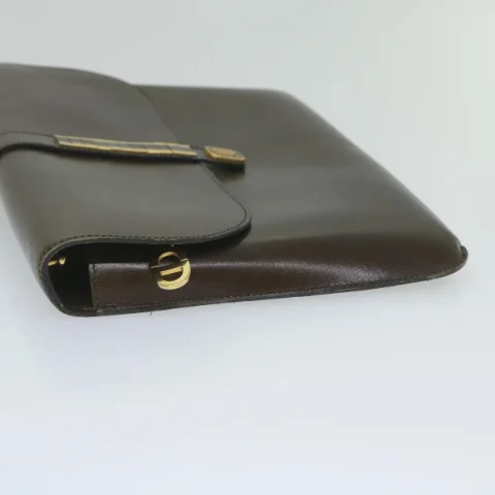 Dior Vintage Pre-owned Leather dior-bags Brown Dames