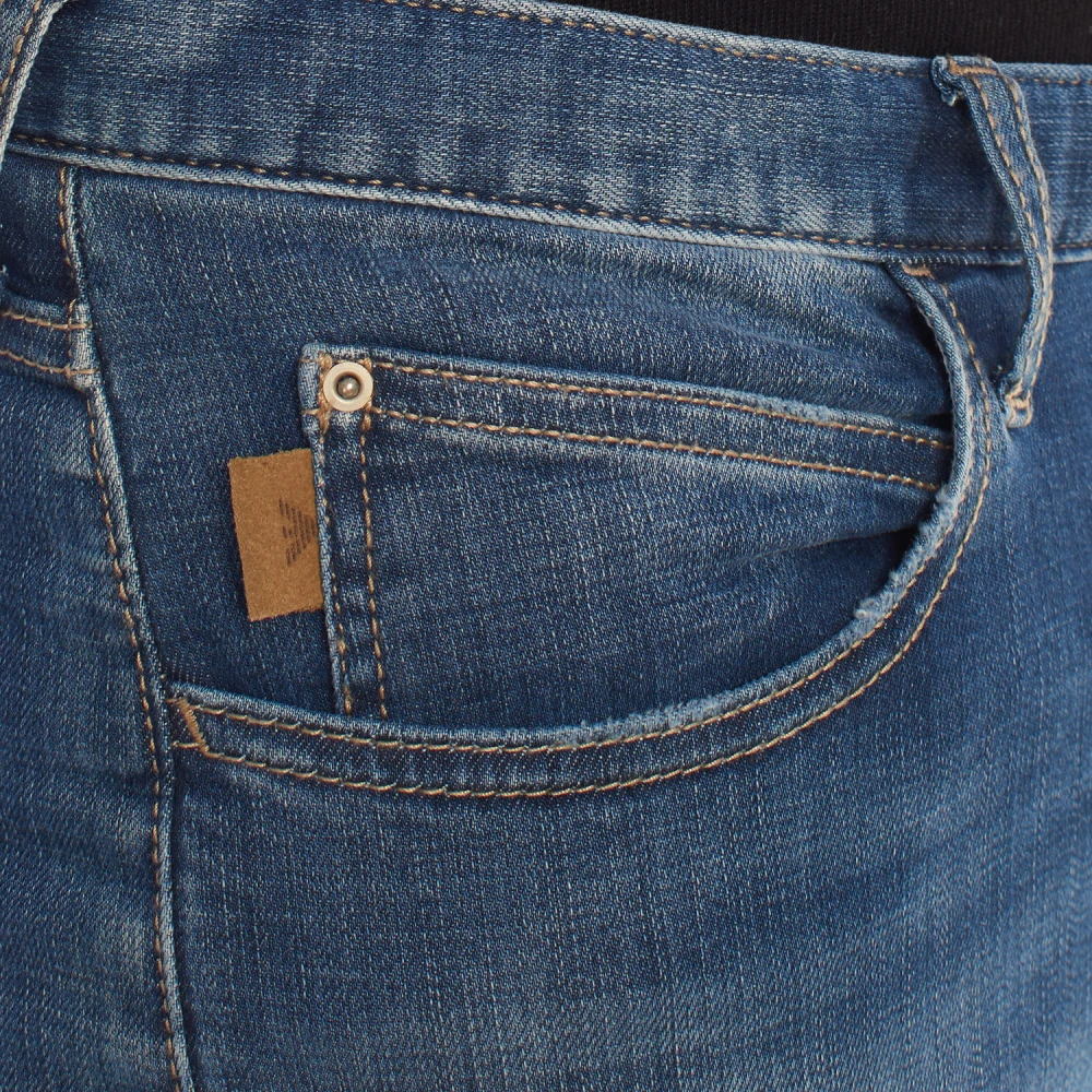 Emporio Armani Moderne Skinny Jeans met Elegantie Blue Heren